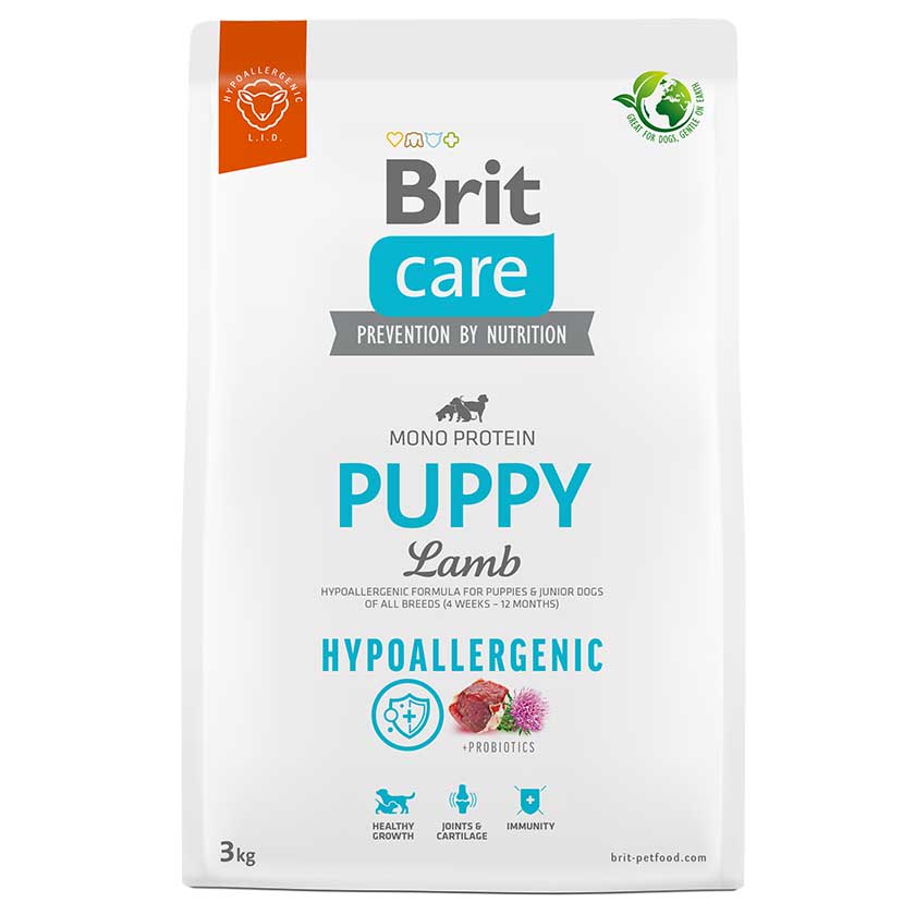 BRIT CARE DOG HYPOALLERGENIC PUPPY LAMB 3KG