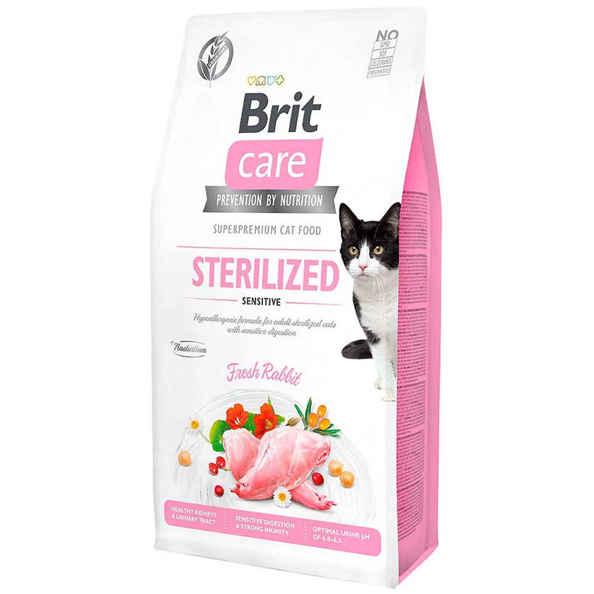 BRIT CARE CAT GF STERILIZADO SENSITIVE 2KG