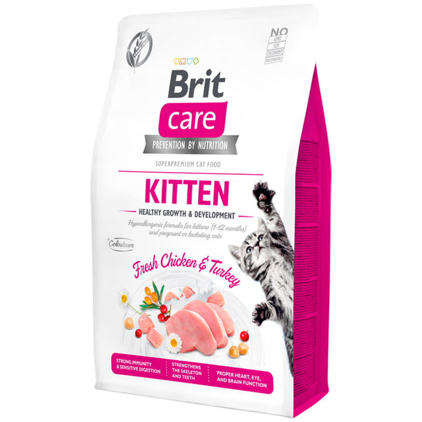 BRIT CARE CAT GF KITTEN HG & DEVELOPMENT 2KG