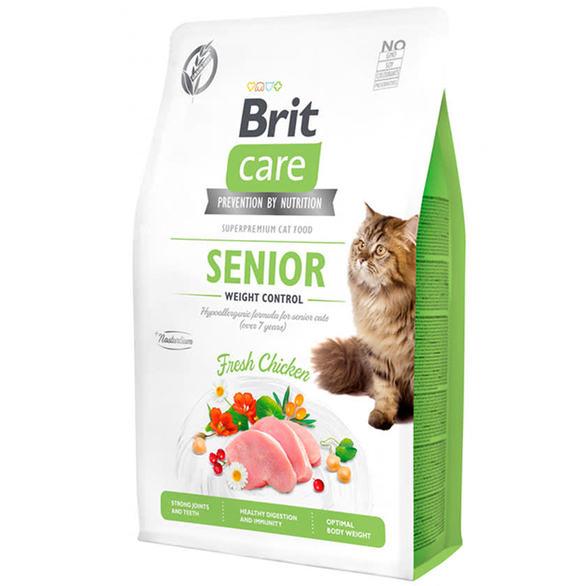 BRIT CARE CAT GF SENIOR WEIGTH CONTROL 2KG