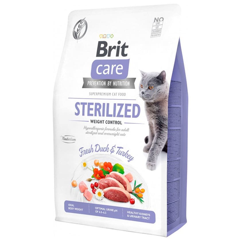 BRIT CARE CAT GF STERILIZED WEIGTH CONTROL 2KG