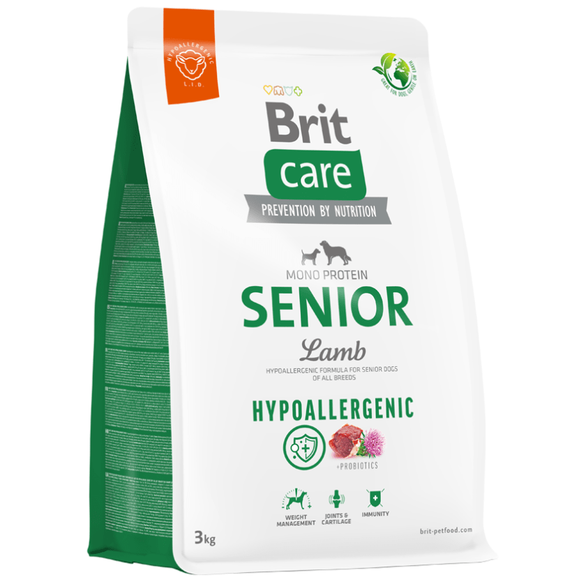 BRIT CARE DOG HYPOALLERGENIC SENIOR LAMB 3KG