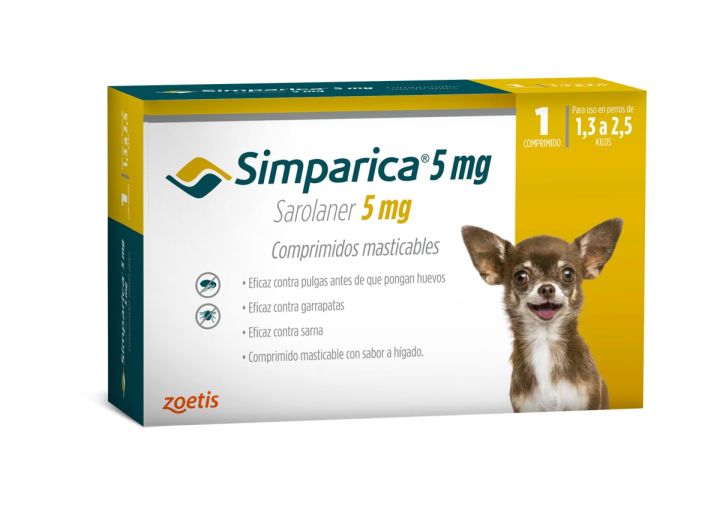Simparica 1.3 a 2.5kg 1 Comprimido