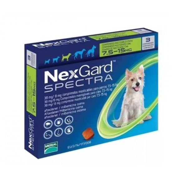 Nexgard Spectra 7.5 a 15kg 1 Comprimido