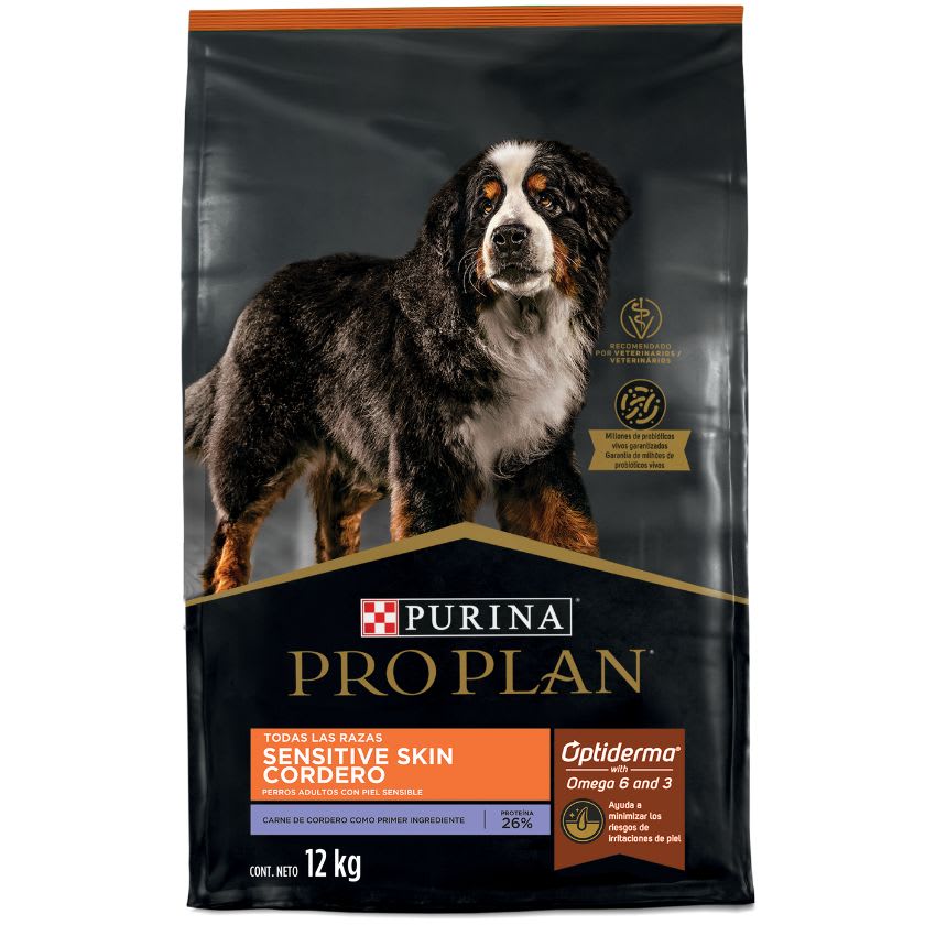 Purina Pro Plan Adult Sensitive Skin Cordero Con Optiderma 12kg