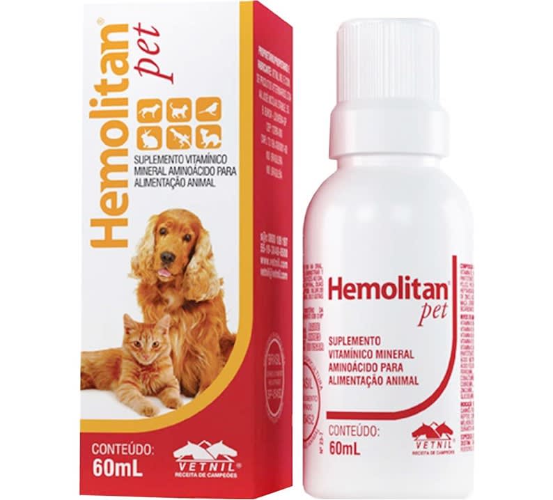 Hemolitan Pet Suplemento Mineral Vitamínico 60ml