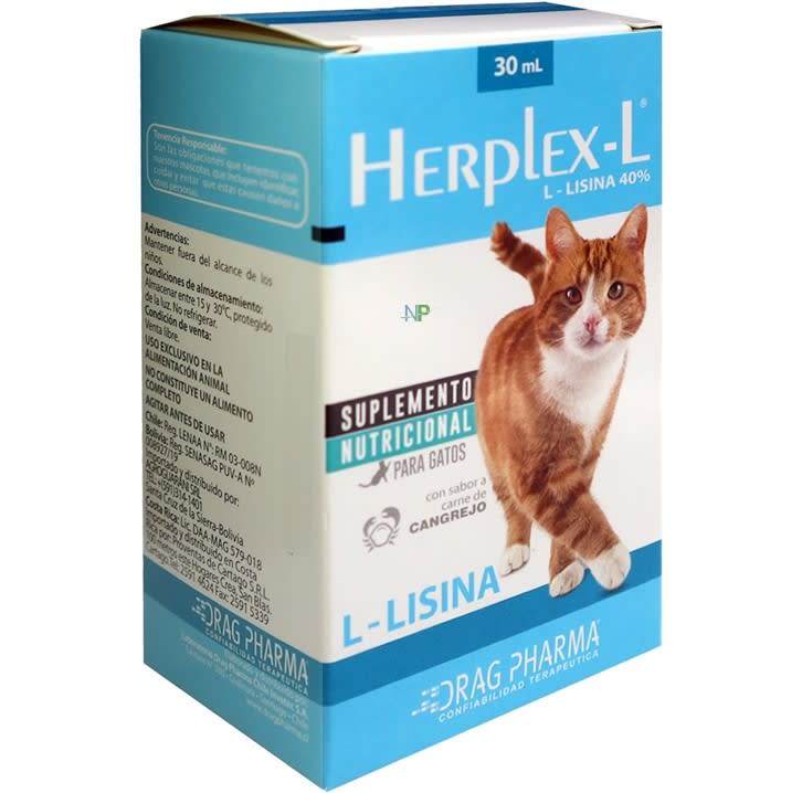 Herplex - L Lisina para gatos 30 ml.