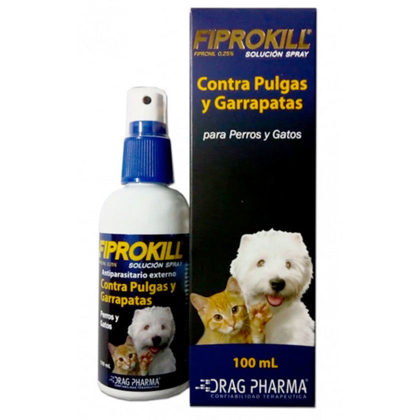 Fiprokill Spray Anti Pulgas y Garrapatas 100ml